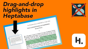 Drag-and-drop PDF highlights in Heptabase (better than Logseq, kind of like Marginnote)