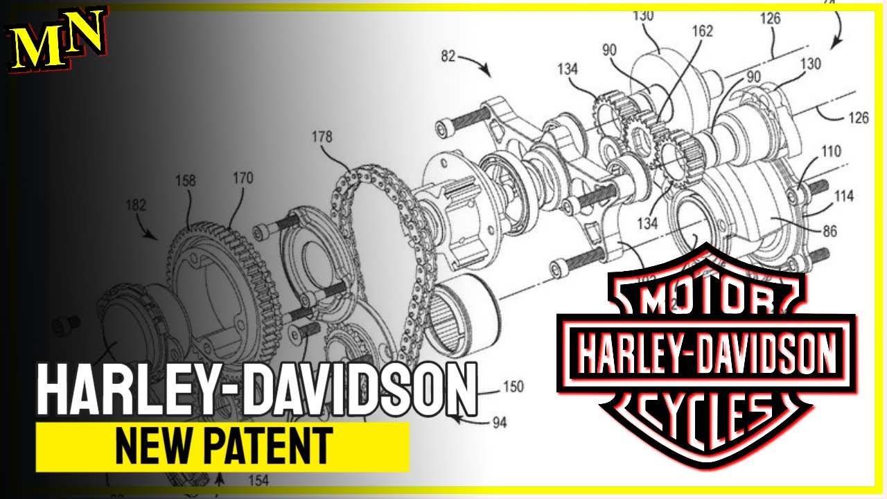 Patent HarleyDavidson VTwin engine with variable valve timing