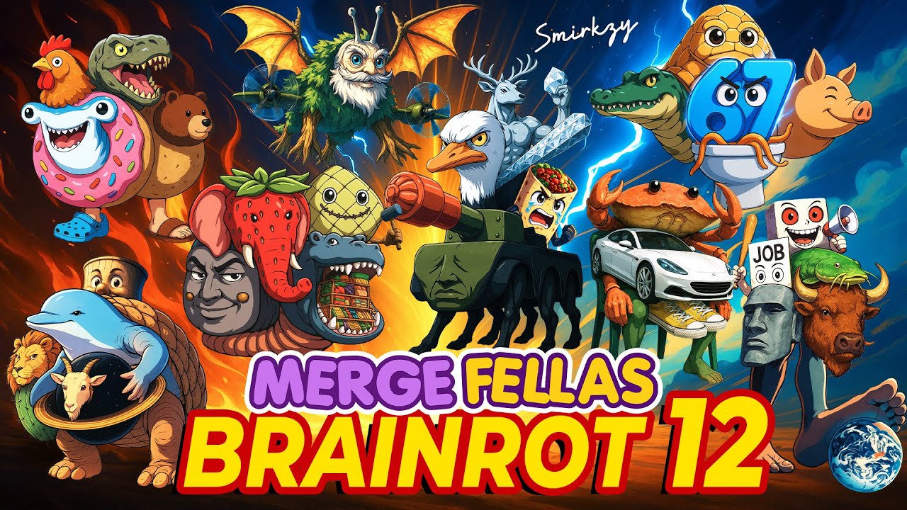 Smirkzy Brainrot Anime Opening Song Pt 12 Official MV Feat Merge Fellas Modes 7 14 Characters