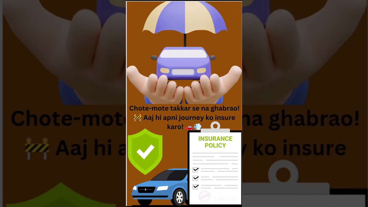 🤗💙Apni car ka protection level up karo! 🚀 Smart drivers ke liye smart insurance. 💯 