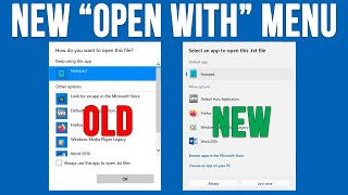How to Enable the New Open With Dialog on Windows 11