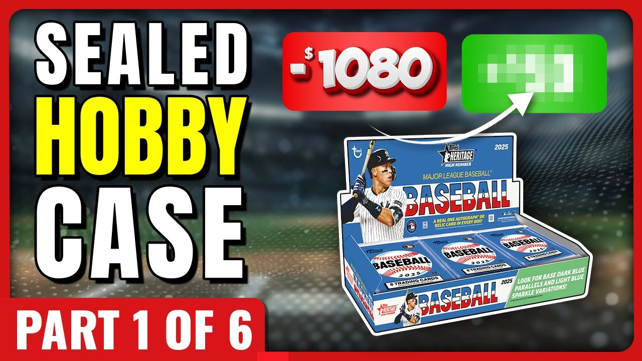 SICK PATCH AUTO!🚨 FULL CASE PROFIT CHALLENGE🚨 2025 TOPPS HERITAGE HIGH NUMBER HOBBY CASE PART 1 OF 6