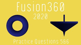 【Fusion360の使い方】基礎練習⑤⑥ 回転コマンド 4K／How to use Fusion 360 Basic ⑤⑥