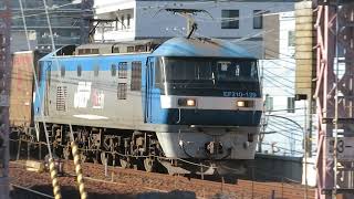 JR貨物 EF210-139号機（吹田）＋コキ24両　貨物列車62レ 2021.12.18