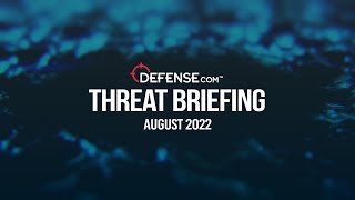 Cybersecurity Threat Briefing - August '22 Endemic Ransomware and the Biggest Breach to Date