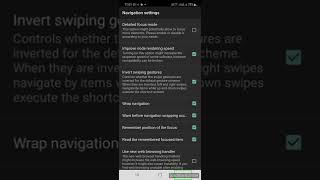 commentary screen reader navigation settings full description