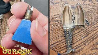 What Is This MYSTERIOUS Plastic Trapezoid Found In The Church, And A Brass Fish In An Antique Store?