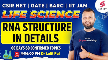 CSIR NET JRF June 2024 | GATE | IIT JAM | Life Science | RNA Structure in Details | Dr Lalit Pal