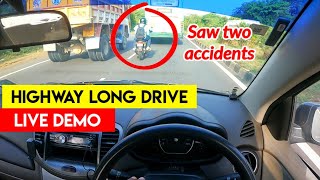 Highway long drive demo - Live | 500KM car drive | அதிக தூரம் கார் எப்படி ஓட்டுவது? | Birlas Parvai