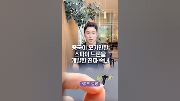 중국이 모기만한 스파이 드론을 개발한 진짜 속내, 50초 안에 설명하기