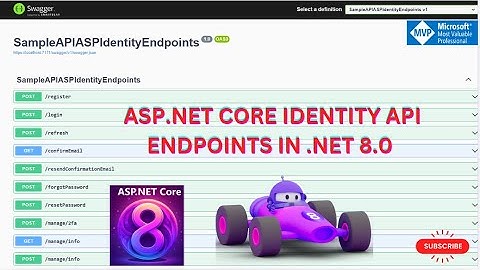 ASP.NET Core Identity Endpoints  .NET 8.0 || Using the Identity API endpoints🌟🚀💥