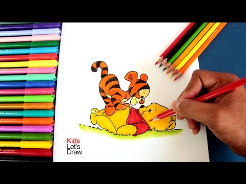 Cómo dibujar a Winnie The Pooh y Tiger bebé - thptnganamst.edu.vn