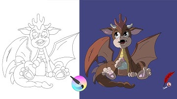 HOE JE EENVOUDIG HOOGTEPUNTEN EN SCHADUWEN TOEVOEGT IN KRITA (STAP-VOOR-STAP-HANDLEIDING)