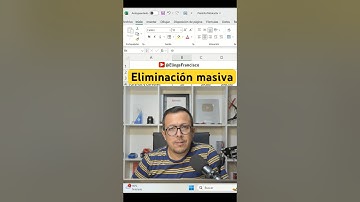 Cómo eliminar masivamente filas en blanco de una tabla de Excel