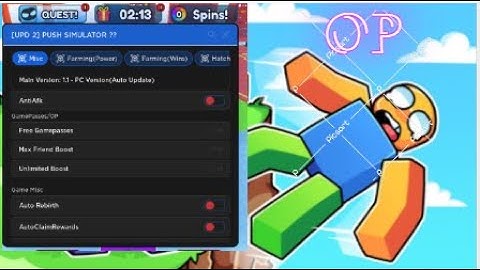 PUSH SIMULATOR 💪 OP Script Free Gamepasses, Unlim Boost, AutoFarms and much more