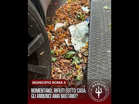 Video Nomentano, rifiuti accanto ai cassonetti mentre AMA annuncia più lavaggi