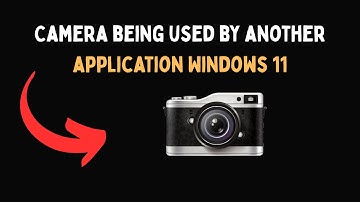 Camera being used by another application Windows 11