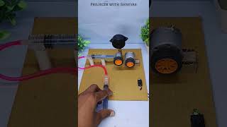 12V buzzer Powered by DC motor generator ⚡🔌 #schoolproject #ideas #hacks #diy #new #amazing #simple