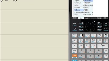 Technology in College Algebra - GCF of Two Numbers - HP Prime