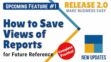 Tally Prime release 2.0//SAVE VIEW  OF REPORTS//How to permanently delete view of reports//