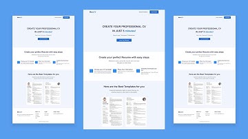 Create a Resume/CV Builder Website Using Bootstrap v5.0 | Bootstrap Website Template For Beginners