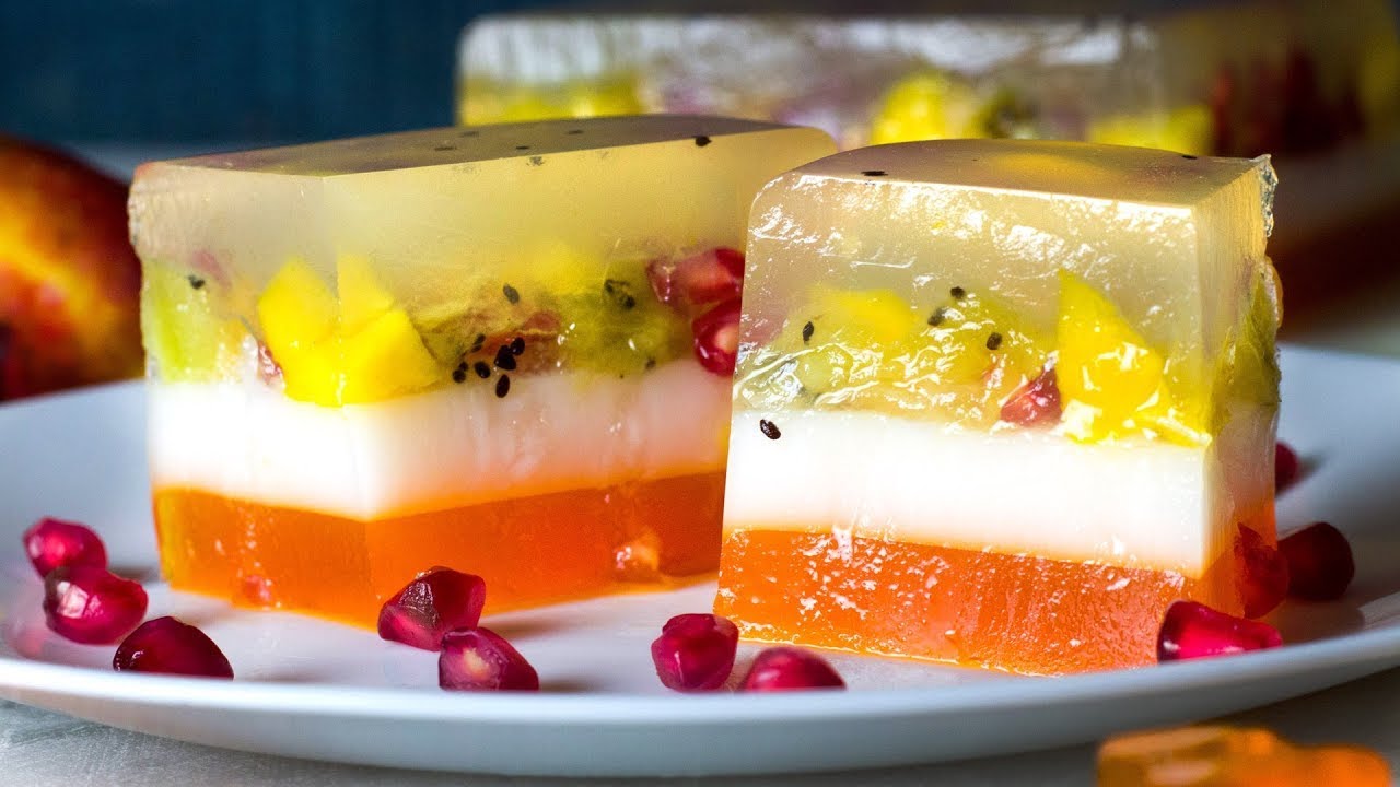 How To Make Fruit Jelly Cake Dessert