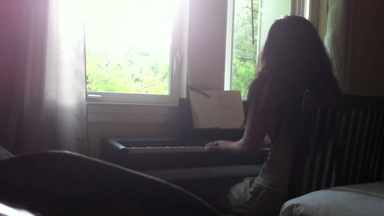 Amy Lee playing piano