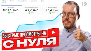 🔴 БЫСТРЫЕ ПРОСМОТРЫ НА YouTube с нуля. Схема для новичков. Неудобная правда от Конодена