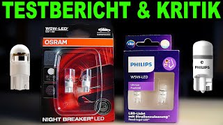 W5W LED im TEST! Osram Night Breaker LED  Philips Ultinon Pro6000 | Kritik Testbericht Schwächen