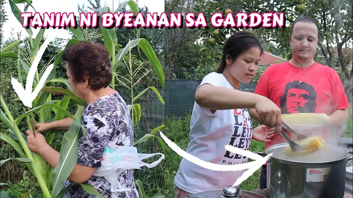 NILUTO NAMIN YUNG MAIS NA TANIM NI BYEANAN SA GARDEN FILIPINA - ROMANIAN COUPLE