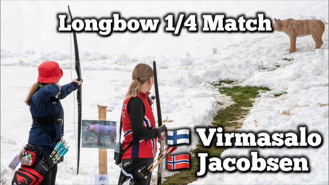 Virmasalo 🇫🇮 vs Jacobsen 🇳🇴 | Longbow 1/4 match | European archery 3D Championships Serbia 2025