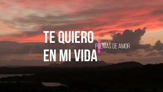 Romantic love poems to fall in love with. I want you in my life.