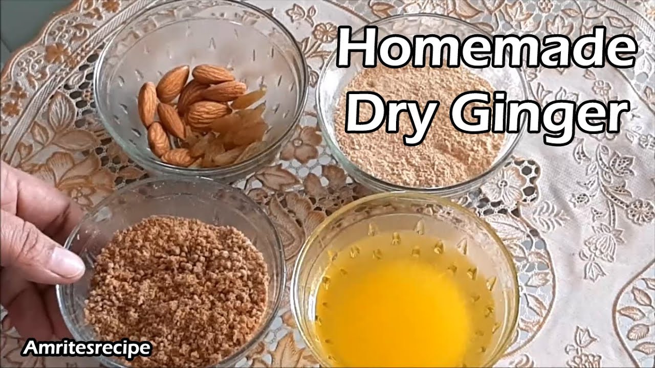 How to make Dry Ginger Barfi | Sonth Powder recipe | Home remedy for Cough and Cold | Winter recipe| | Amrit