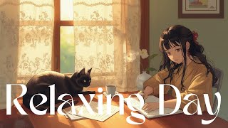 Relaxing Day 🌿 Where do you go to rest your mind? 🔔 1 Hr 🎧 chill & relaxing ~ Lazyblackcat screenshot 4