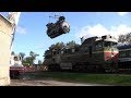 Cнятиe дизельного двигателя тепловоза 2ТЭ116 / 2TE116 loco diesel engine removing