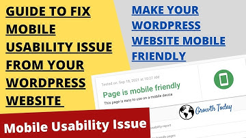How to Fix Mobile Usability Error in Wordpress | Text to Small to Read | Content wider than screen