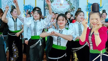 DANCE NHẢY ĐÁM CƯỚI NGƯỜI THÁI - QUÁ CĂNG CÙNG GÁI THÁI XINH ĐẸP BẢN HUA NÀ - LÒ HẢI & BẠC MẲN