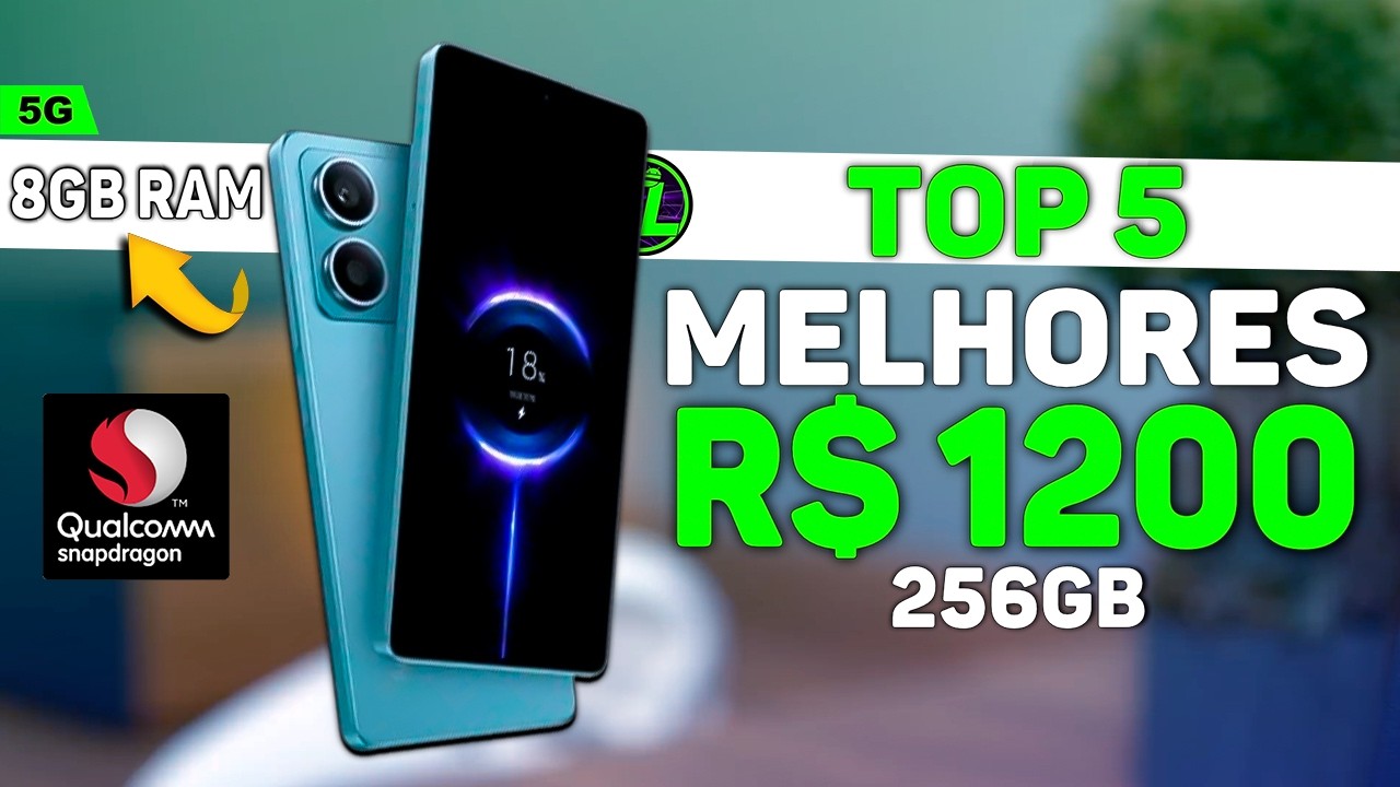 Os Melhores CELULARES até 1200 Reais (2024) BOM e BARATO - YouTube