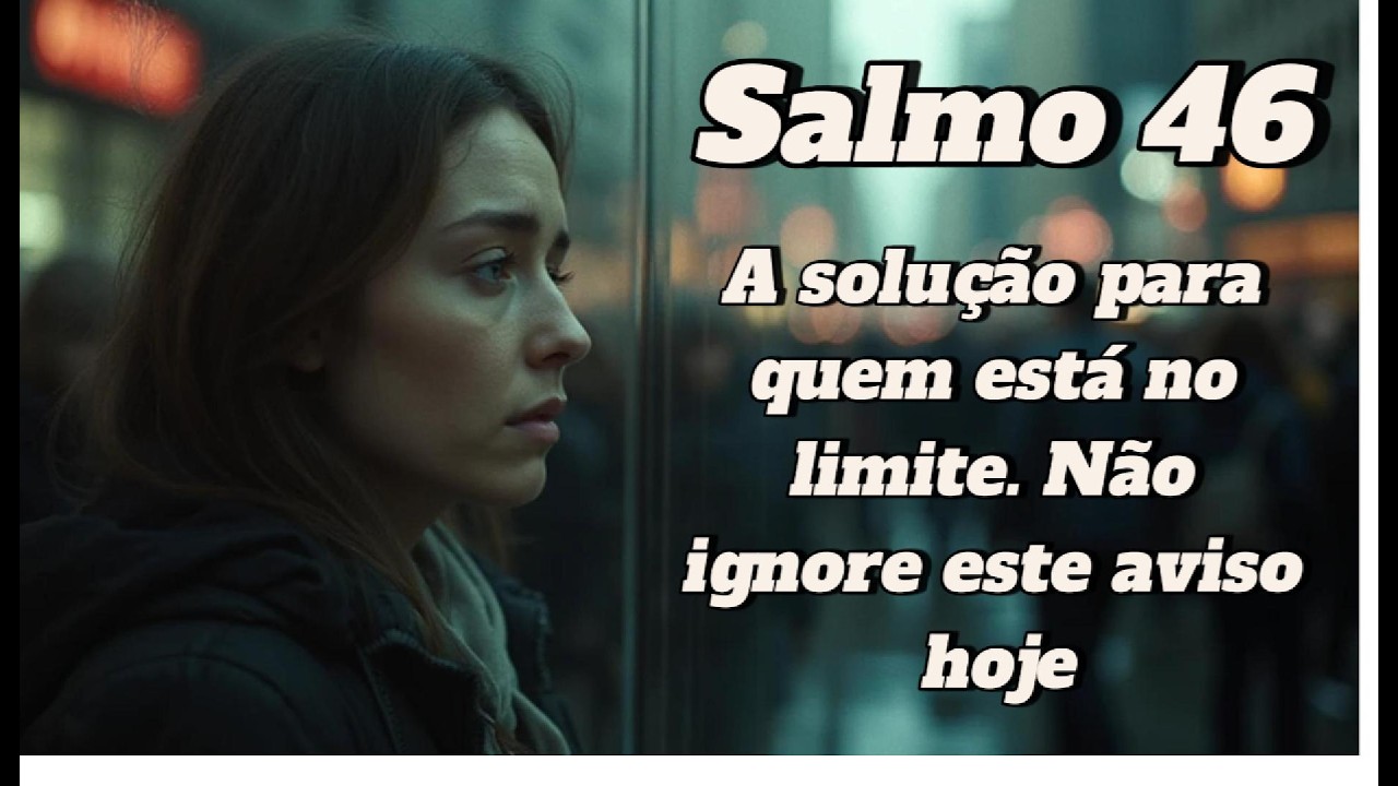 Salmo 46: Leia isso agora antes que sua força acabe. O socorro é urgente!