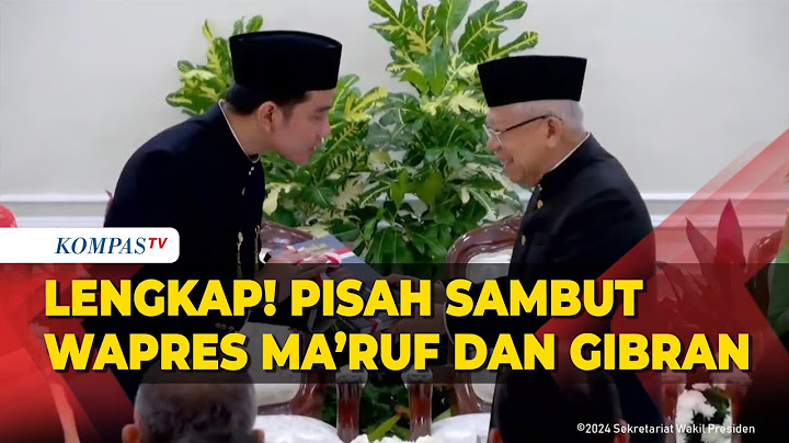 [FULL] Pisah Sambut Maruf Amin dan Gibran Rakabuming sebagai Wakil Presiden RI