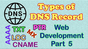 Types of DNS Record - A, CNAME, MX, PTR, TXT, LOC - Web Development-Part 5 | Som Tips