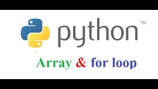 Array and For Loop in Python