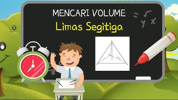 CARA MENCARI VOLUME LIMAS SEGITIGA | Perhatikan cara perkaliannya
