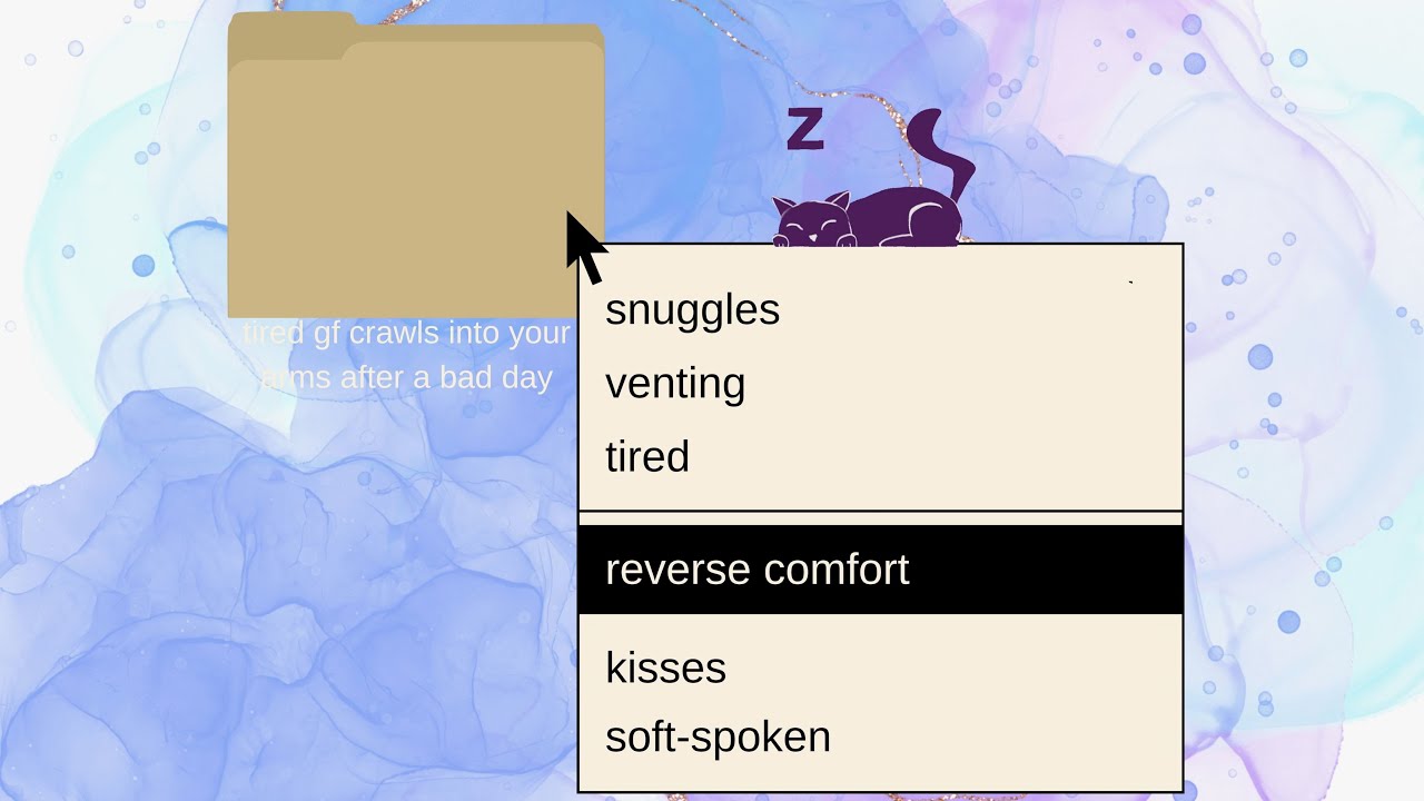 [F4A] tired gf crawls into your arms after a bad day [asmr roleplay]