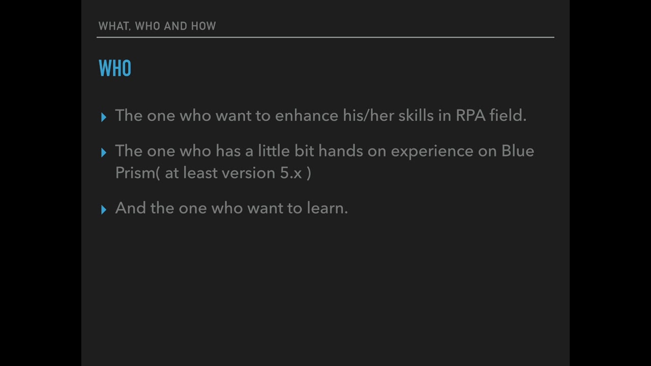 Blue Prism - ATA02   Introduction