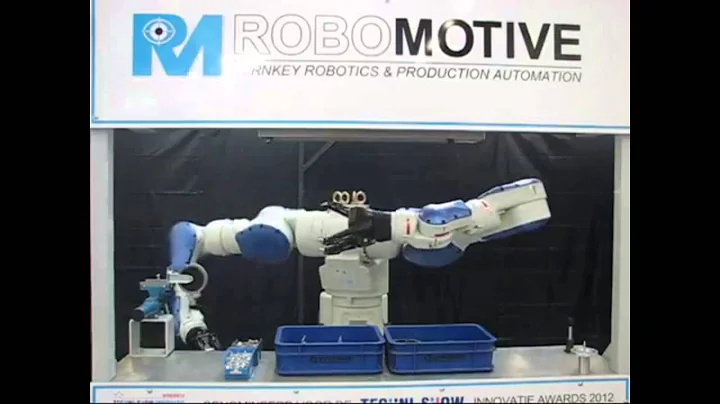 Motoman dual arm robot with adaptive gripper and 3D vision
