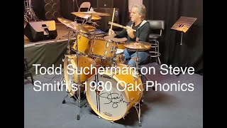 Todd Sucherman on Steve Smith's 1980 Oak Phonics at West Coast Drum Shop/Donn Bennett's Drum Vault