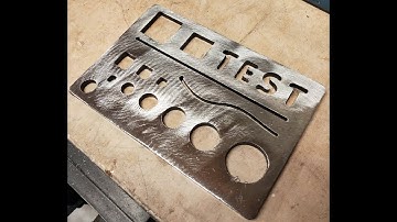 Operation and first cuts on the new CNC plasma table