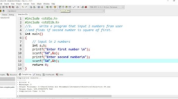 Selection 03. Second number is square of first number