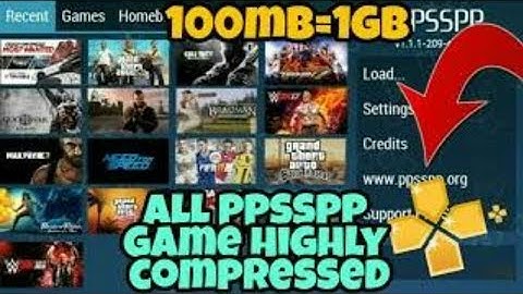 How to Download all PPSSPP games in 50MB!!! No ISO File